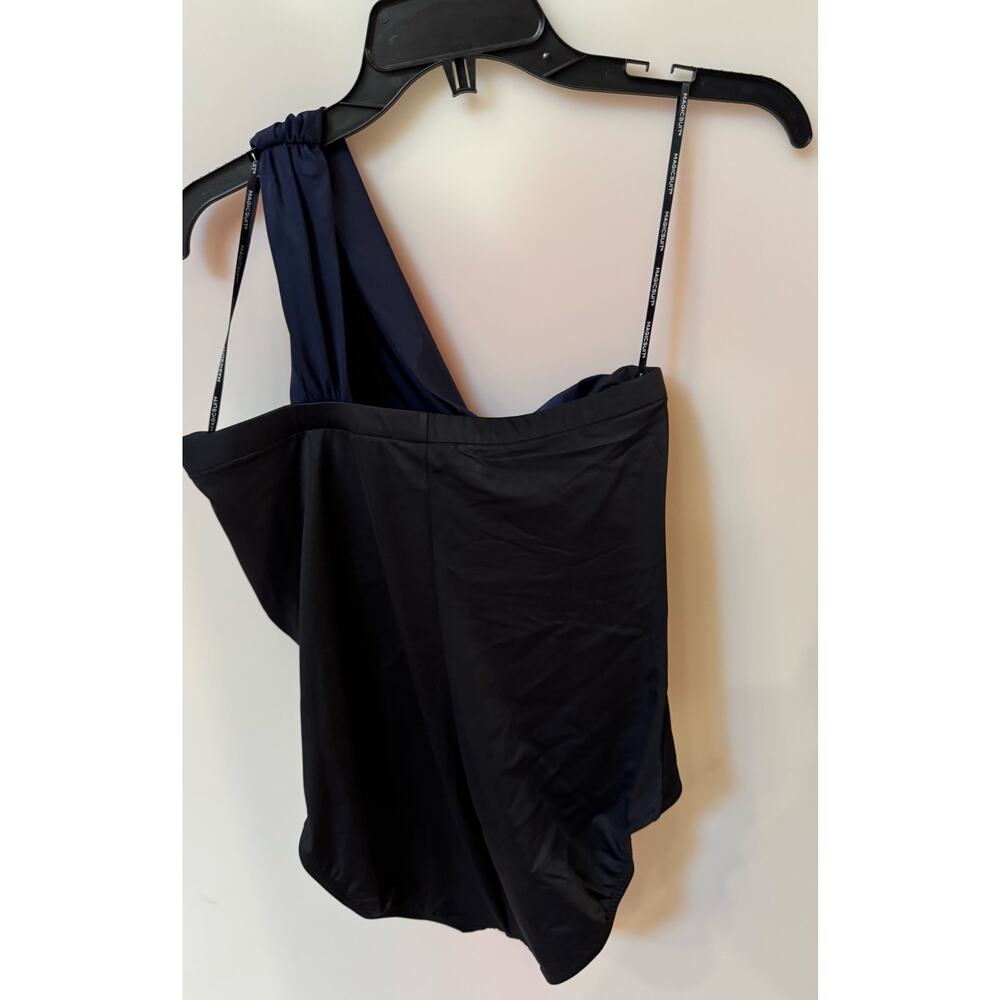 Magicsuit 6006073 Colorblock Goddess One Piece Swimsuit Sz 12 Navy Mrsp $170 - Picture 4 of 6